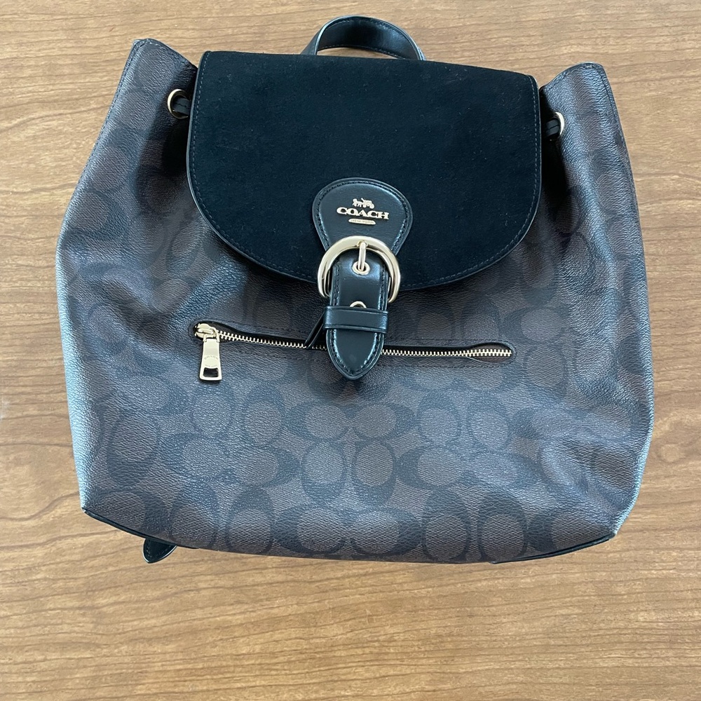 COACH CLEO BACKPACK in signature print